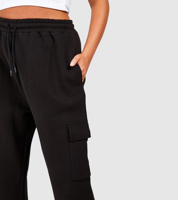 boohoo  Pants & Leggings - Black Pants & Leggings