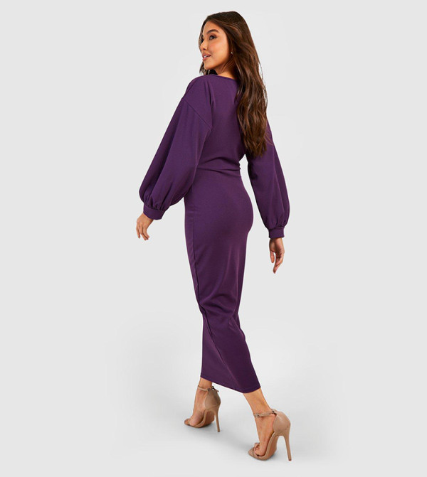 boohoo - Outlet boohoo - Purple Midi Dresses