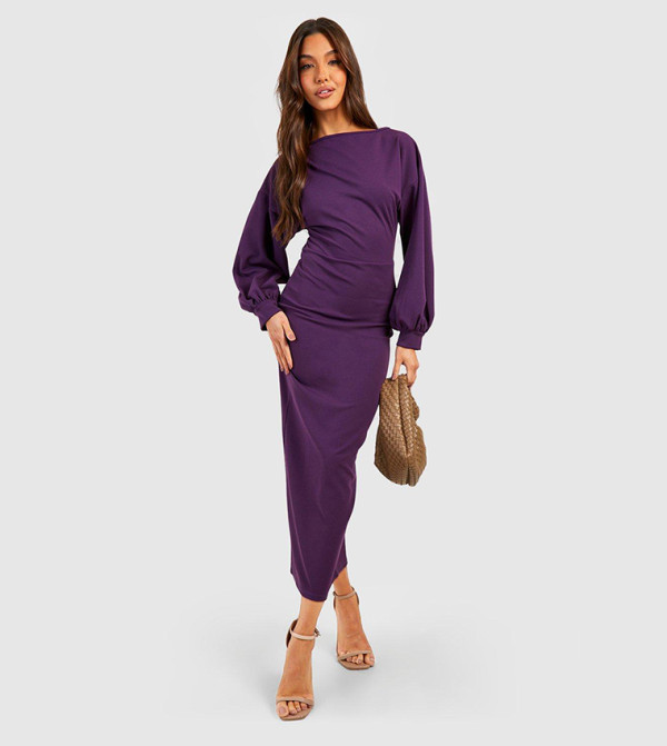 boohoo - Outlet boohoo - Purple Midi Dresses