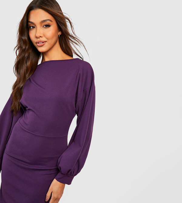 boohoo - Outlet boohoo - Purple Midi Dresses