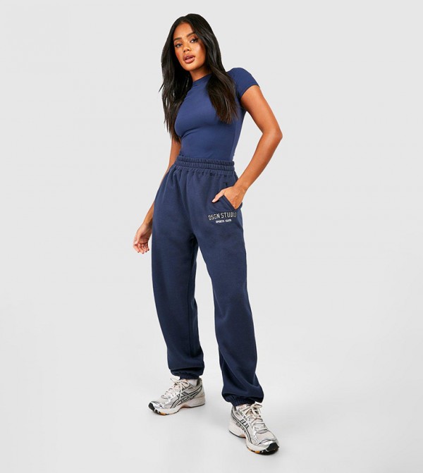 boohoo  Pants & Leggings - Navy Joggers