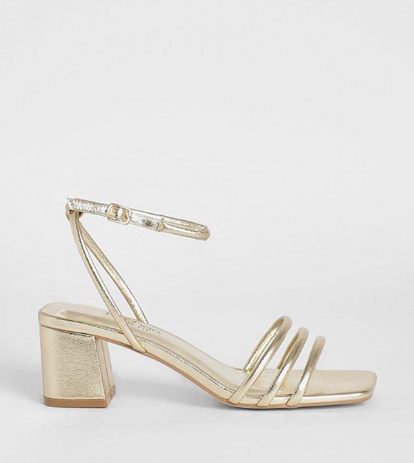 boohoo  Heels - Gold Heeled Sandals