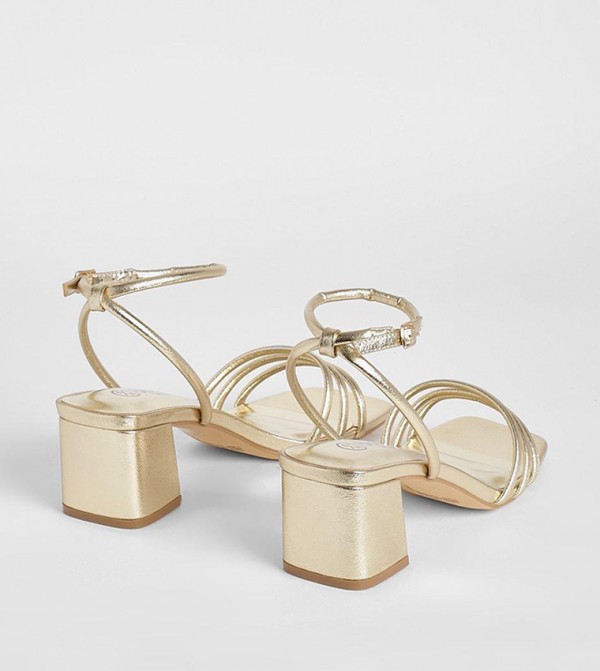 boohoo  Heels - Gold Heeled Sandals