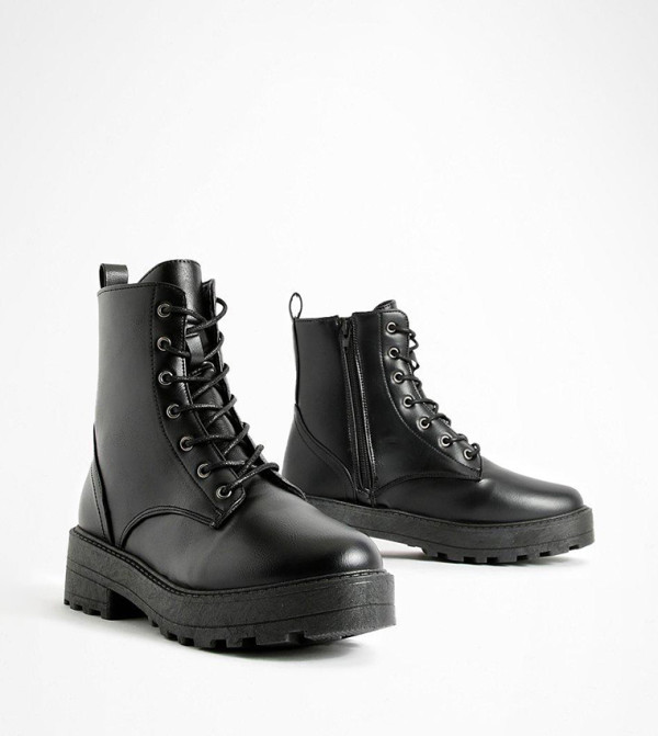 boohoo  Boots - Black Ankle Boots