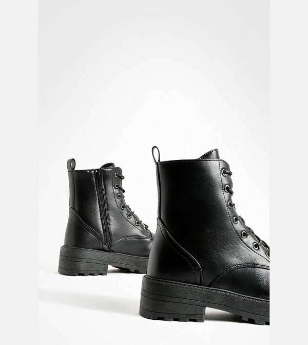 boohoo  Boots - Black Ankle Boots