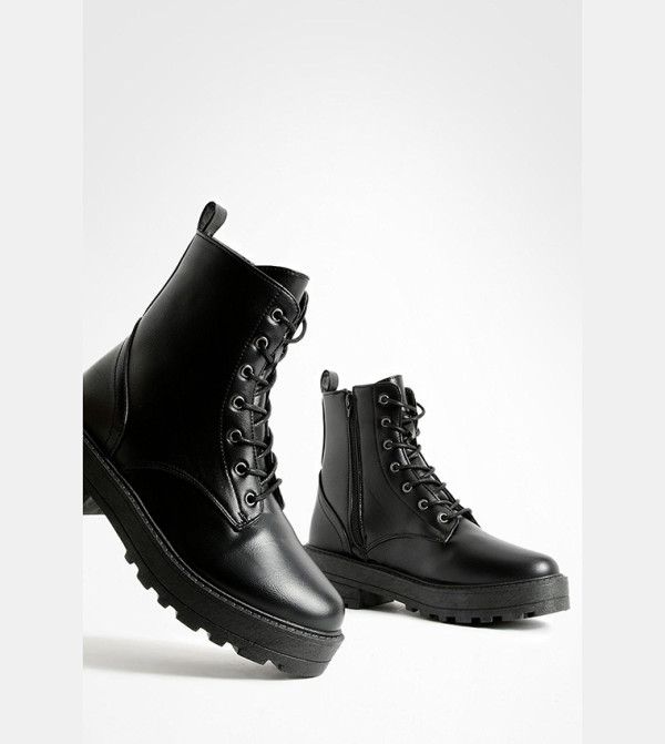 boohoo  Boots - Black Ankle Boots