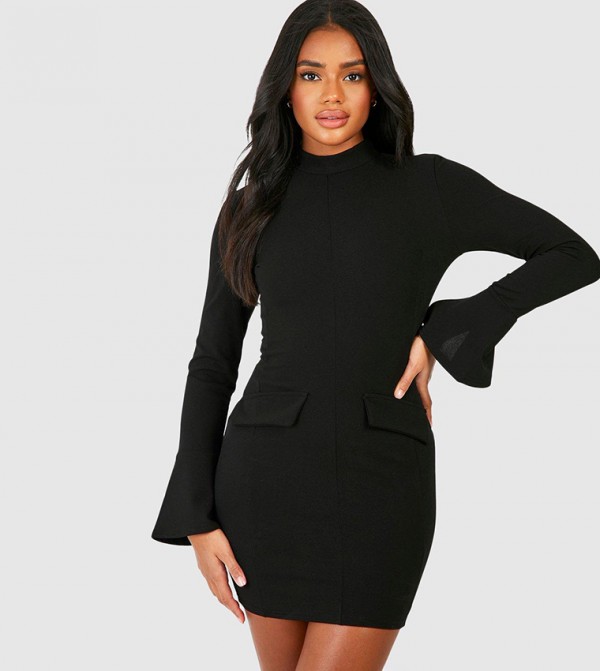 boohoo  Clothing - Black Casual Dresses