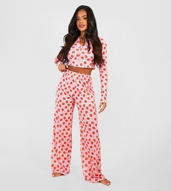 بوهو بوهو - أحمر Pyjama Set