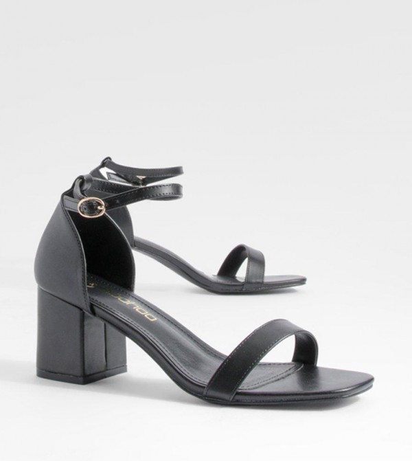 boohoo  Heels - Black Block Heels