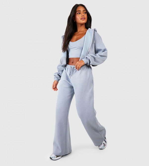 بوهو  ملابس رياضة - أزرق بدلة تراك -بدلة مشي