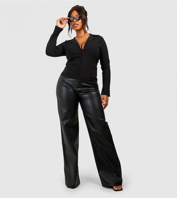 boohoo  Shirts - Black Shirts