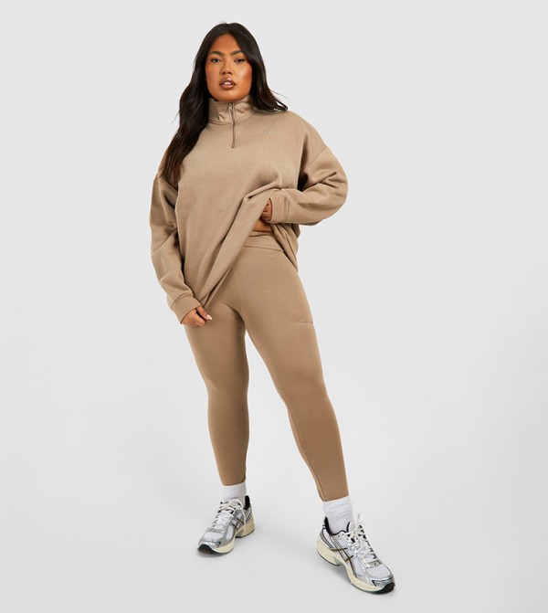boohoo  Plus Size - Brown Co-Ord Sets