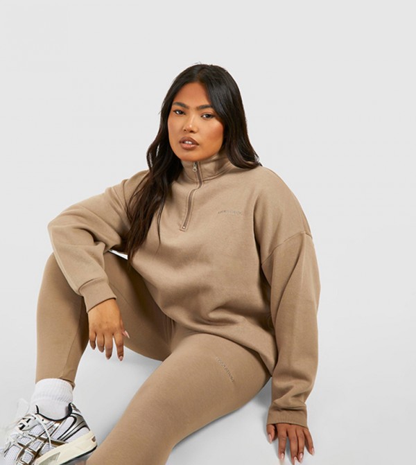 boohoo  Plus Size - Brown Co-Ord Sets