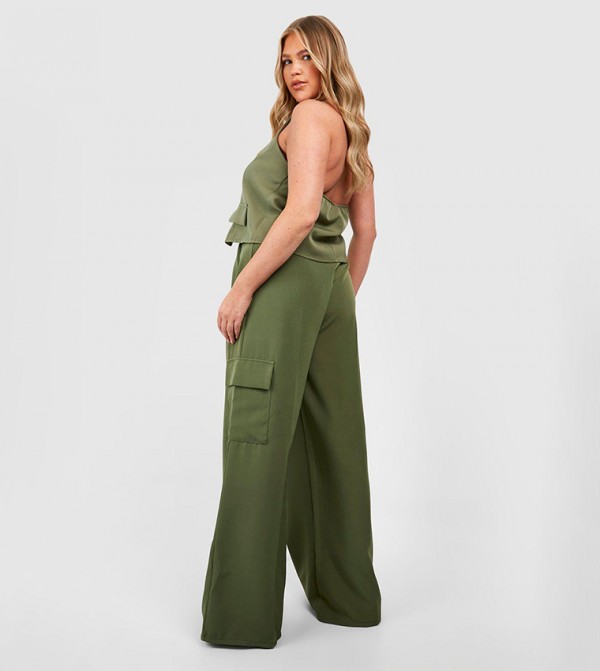 boohoo  Plus Size - Khaki Pants & Leggings