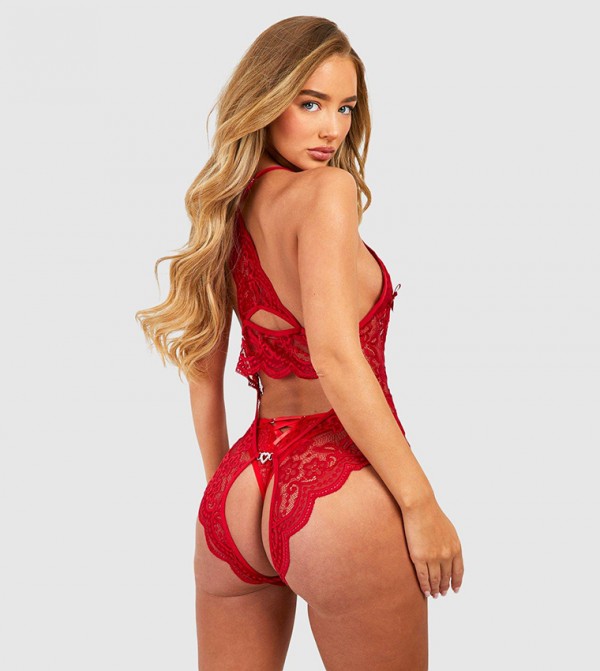 boohoo Lingerie - Red Babydolls & Bodysuits
