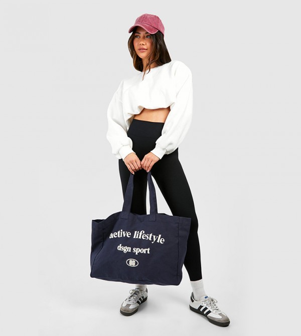 boohoo boohoo - Navy Tote Bags
