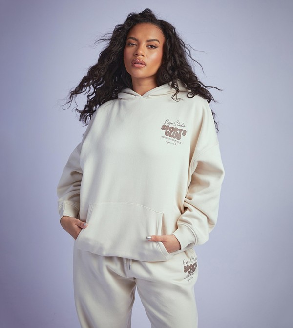 boohoo  Clothing - Beige Hoodies & Sweatshirts