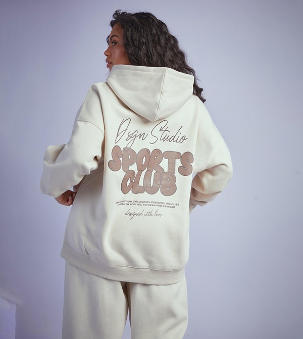 boohoo  Clothing - Beige Hoodies & Sweatshirts