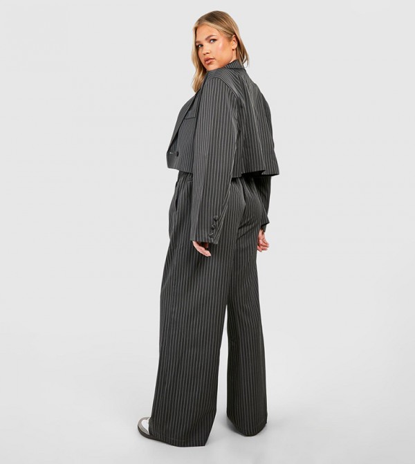 boohoo  Plus Size - CHARCOAL Pants & Leggings