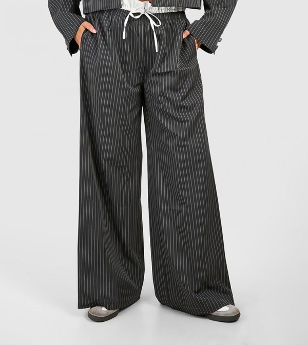 boohoo  Plus Size - CHARCOAL Pants & Leggings