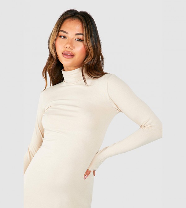 boohoo  Dresses - Beige Casual Dresses