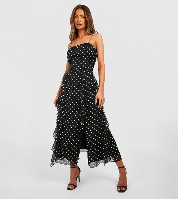 boohoo - Outlet  - Black Midi Dresses