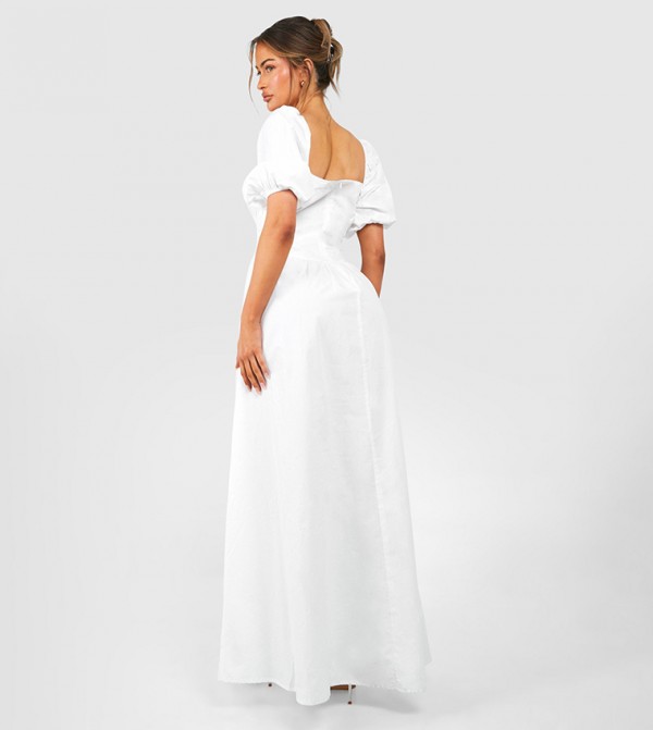 boohoo  Dresses - White Maxi Dresses