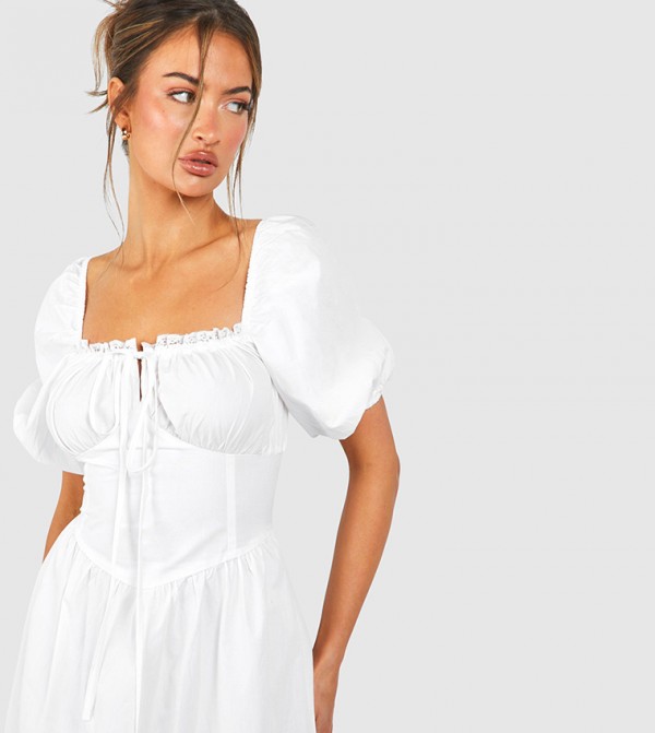 boohoo  Dresses - White Maxi Dresses