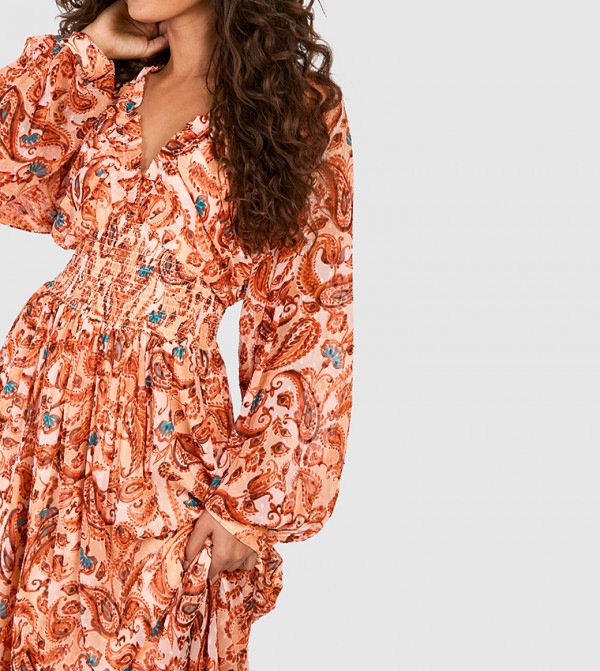 boohoo boohoo - Orange Casual Dresses
