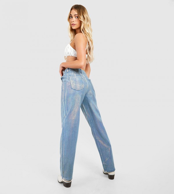 بوهو بوهو - أزرق Straight Jeans