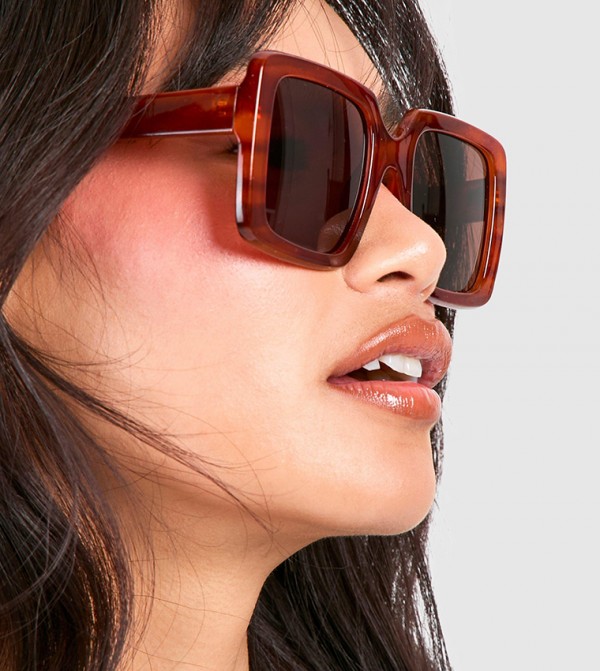 boohoo  Sunglasses - Red undefined