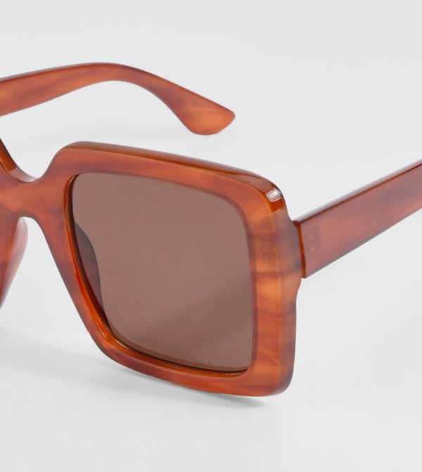 boohoo  Sunglasses - Red undefined