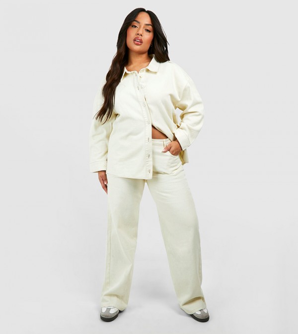 boohoo  Plus Size - Ecru Jeans