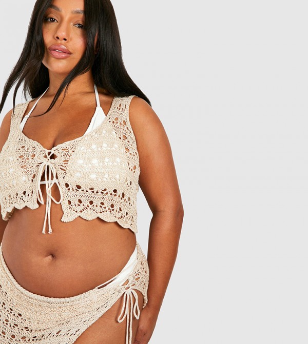 boohoo  Plus Size - White Swimwear Accessories