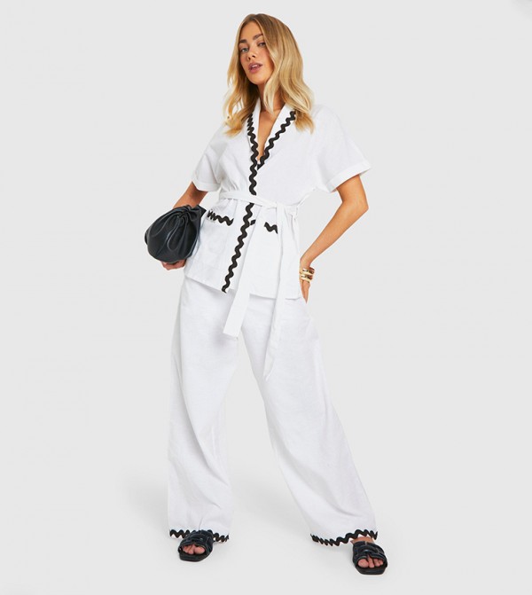 boohoo boohoo - White Casual Pants