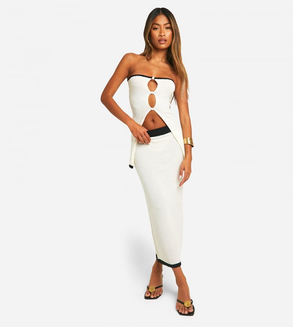 boohoo  Co-Ord Set - Ivory Co-Ord Set