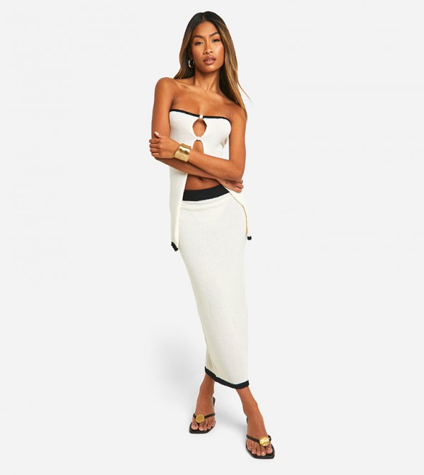 boohoo  Co-Ord Set - Ivory Co-Ord Set