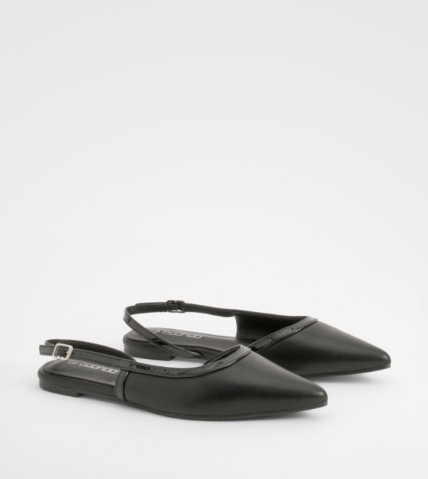 boohoo  Flat Shoes - Black undefined