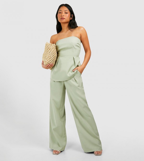boohoo - Green Casual Pants