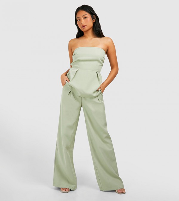 boohoo - Green Casual Pants