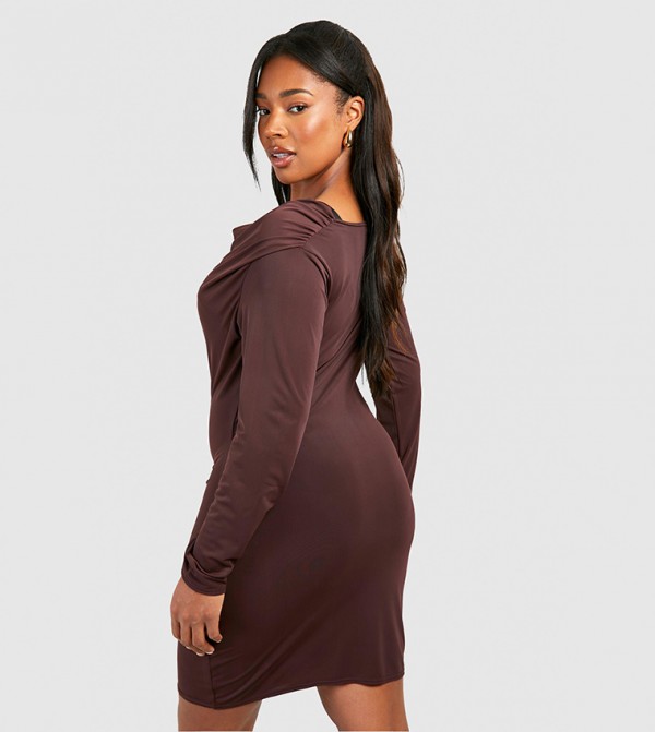 boohoo  Dresses - Brown Dresses