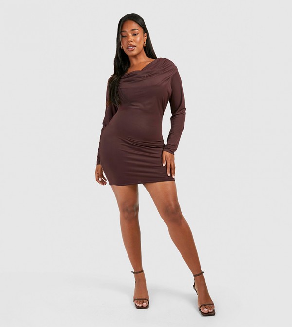 boohoo  Dresses - Brown Dresses