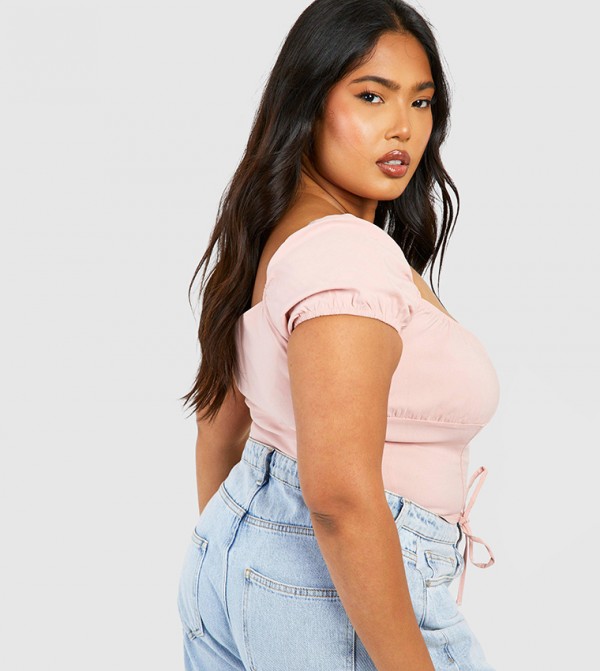 boohoo  Plus Size - Pink Tops & T-shirts