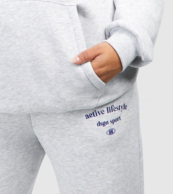 boohoo  Plus Size - ASH GREY Pants & Leggings