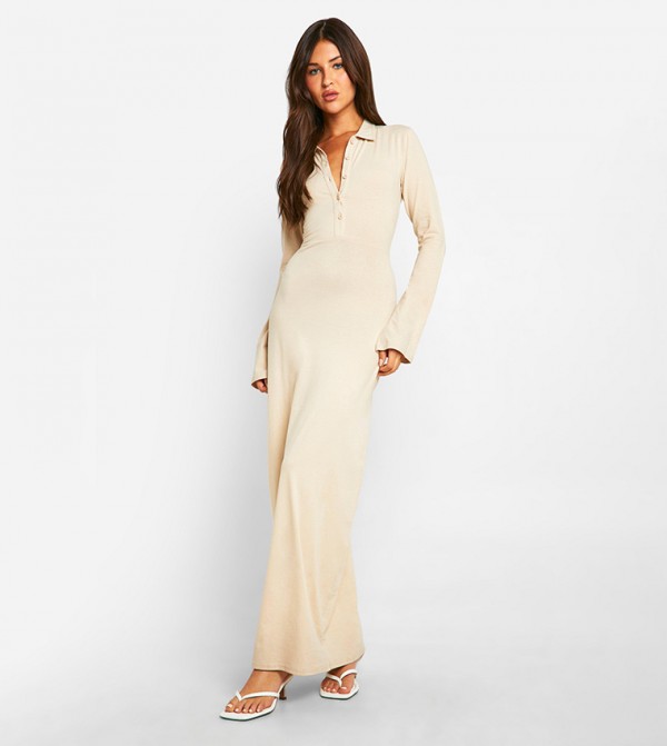 boohoo  Dresses - Beige Casual Dresses