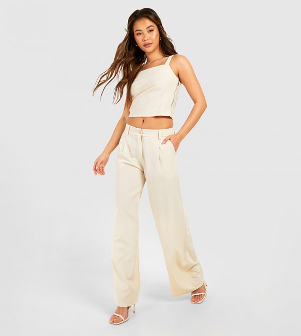 boohoo  - Beige Regular Pants