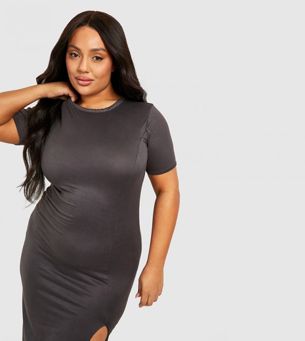 boohoo  Plus Size - Grey Dresses