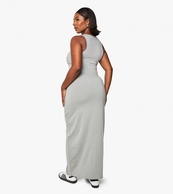 بوهو مقاس كبير - رمادي فساتين