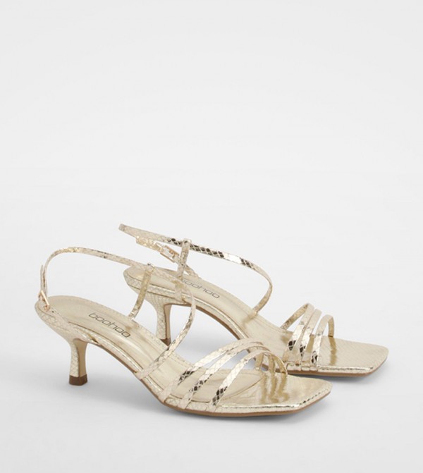 boohoo - Outlet  - Gold Heels