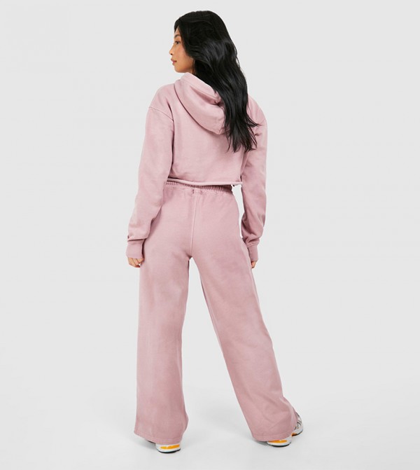 بوهو ملابس رياضة - وردي بدلة تراك -بدلة مشي